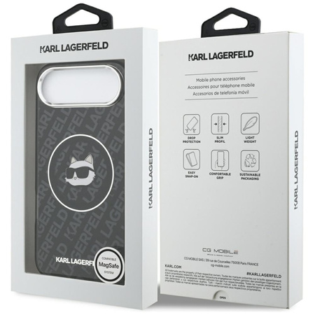 Karl Lagerfeld IML Choupette Head Logo MagSafe - Case iPhone Air (black)