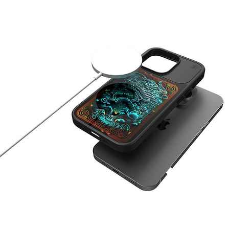 STM Reveal Warm MagSafe - Etui anti-stress iPhone 15 (Black Realm)