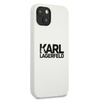 Karl Lagerfeld Silicone Stack Logo - Coque iPhone 13 (blanc)