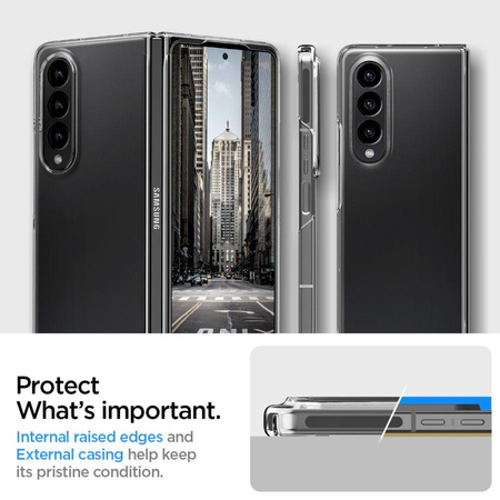 Spigen Airskin - Etui pour Samsung Galaxy Z Fold 4 (Transparent)