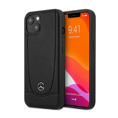 Mercedes Leather Urban Line - iPhone 14 Plus Case (black)