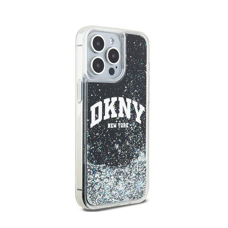 DKNY Liquid Glitter Big Logo - iPhone 15 Pro Max Tasche (schwarz)
