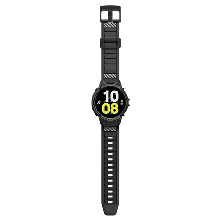 Spigen Rugged Armor Pro - Bracelet + étui pour Samsung Galaxy Watch 6 40 mm (Noir)