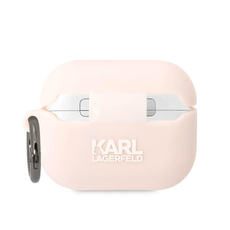 Karl Lagerfeld Silikonové pouzdro NFT Choupette Head 3D - AirPods Pro (růžové)