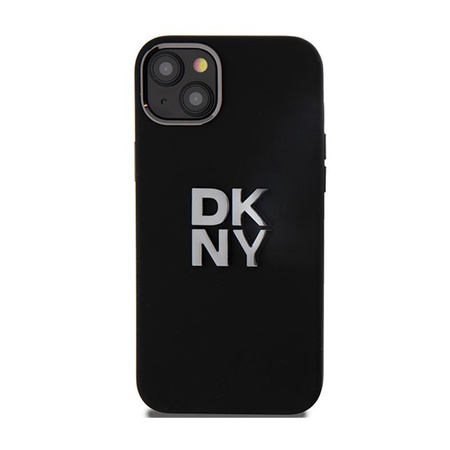 DKNY Liquid Silicone Metal Logo - pouzdro pro iPhone 15 / 14 / 13 (černé)