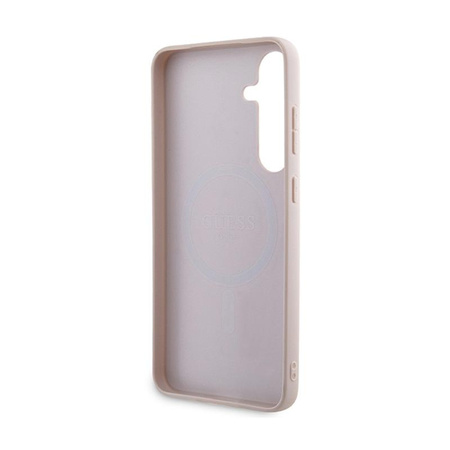 Guess 4G Collection Leather Metal Logo MagSafe - Samsung Galaxy S24+ Case (pink)