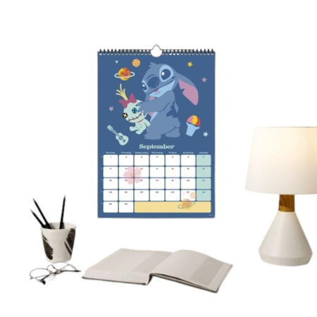 Disney Stitch - Calendrier mural 2025 (30 x 42 cm)