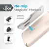 Speck Presidio2 Grip ClickLock & Magsafe - pouzdro pro iPhone 15 Plus / iPhone 14 Plus (Bělená kost / Dědičná zlatá / Lískově hnědá)