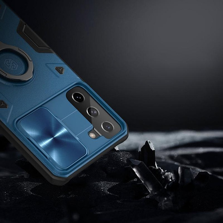 Nillkin CamShield Armor - Samsung Galaxy S21+ tok kamerafedéllel (kék)