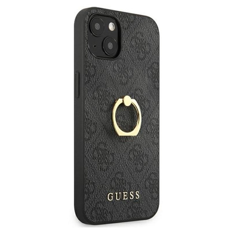 Pouzdro Guess 4G Ring Case - pouzdro pro iPhone 13 mini (šedé)