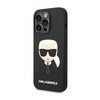 Karl Lagerfeld Silikon Iconic Karl`s Head - iPhone 14 Pro Max Hülle (schwarz)