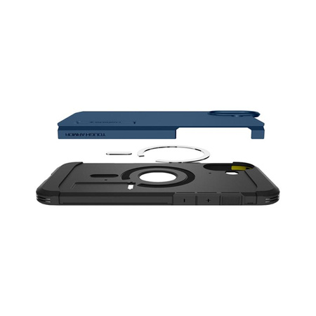 Spigen Tough Armor MagSafe - Hülle für iPhone 16 (Marineblau)