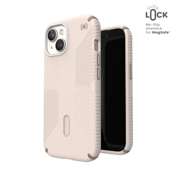 Speck Presidio2 Grip ClickLock & MagSafe - Case iPhone 16e / iPhone 15 / iPhone 14 / iPhone 13 (Bleached Bone / Heirloom Gold / Hazel Brown)