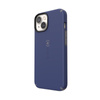Speck CandyShell Pro - iPhone 14 / iPhone 13 Tasche mit MICROBAN-Beschichtung (Preußisch Blau / Wolkig Grau)