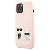 Karl Lagerfeld Slilicone Karl & Choupette Magsafe - Etui iPhone 13 (różowy)