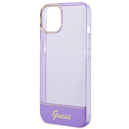 Guess Translucide - Coque pour iPhone 14 Plus (violet)