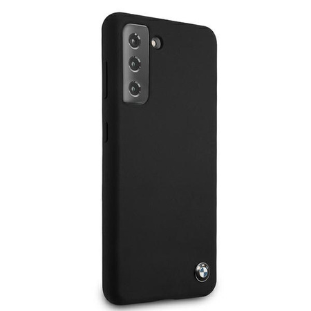 BMW Hardcase Silicone Signature Logo - Etui Samsung Galaxy S21+ (noir)