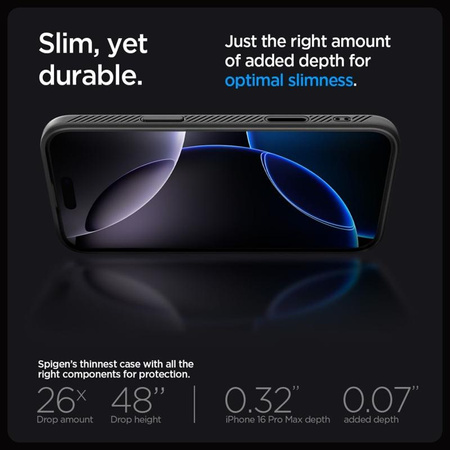 Spigen Liquid Air T Mag MagSafe - Case for iPhone 16 Pro Max (Matte Black)