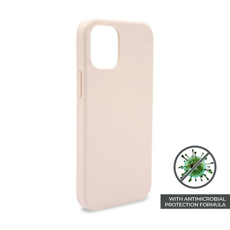 PURO ICON Cover - iPhone 12 Mini Hülle mit antimikrobiellem Schutz (Sand Pink)