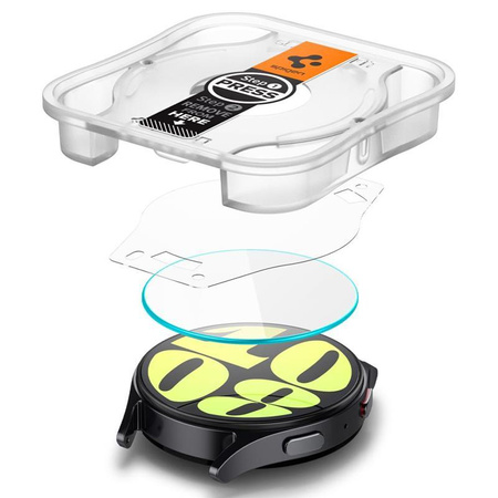 Spigen GLAS.TR EZ FIT 2-Pack - Verre trempé pour Samsung Galaxy Watch 7 40 mm (2 pcs)
