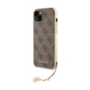 Guess 4G Charms Collection - Coque pour iPhone 15 (marron)