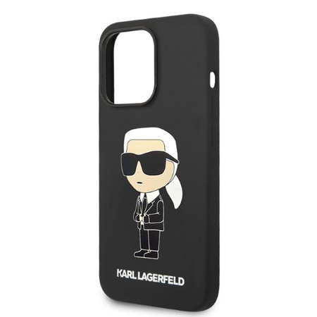 Karl Lagerfeld Silikonové pouzdro NFT Ikonik MagSafe - iPhone 14 Pro Max (černé)