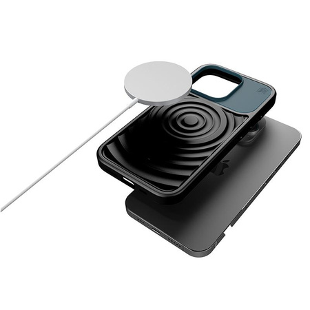 STM Reawaken Ripple MagSafe - iPhone 15 Pro Case (Black / Atlantic)