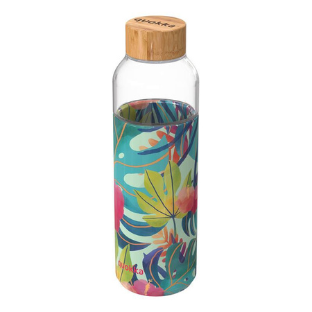 Quokka Flow - Bouteille d'eau en verre 660 ml (Tropical)