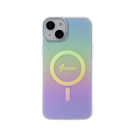 Guess IML Iridescent MagSafe - iPhone 15 Plus Tasche (lila)