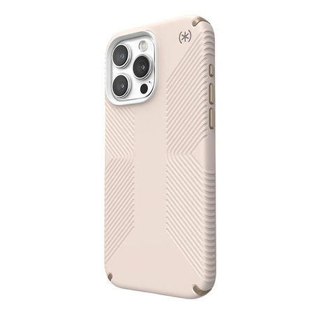 Speck Presidio2 Grip - iPhone 15 Pro Max tok (Bleached Bone / Heirloom Gold / Hazel Brown)