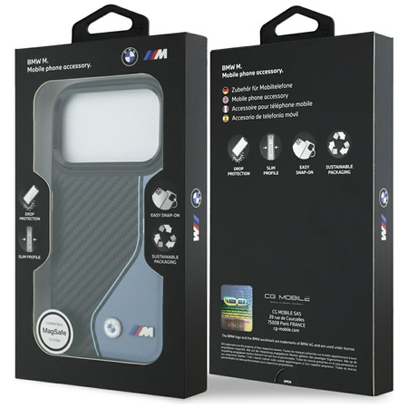 BMW M Carbon Logo MagSafe - Case iPhone 17 Pro (blue)