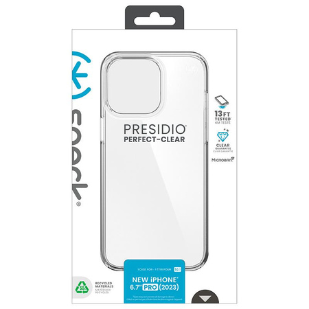 Speck Presidio Perfect-Clear - iPhone 15 Pro Max Tasche (Klar)