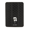 Karl Lagerfeld Folio Magnet Allover Saffiano Monogramm NFT Ikonik - Hülle für iPad 10.9" (2022) (Schwarz)