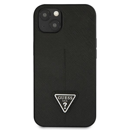 Pouzdro Guess Saffiano Triangle Logo - pouzdro pro iPhone 13 (černé)