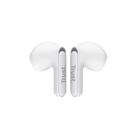 Trust Yavi - TWS Bluetooth kabelloser In-Ear-Kopfhörer mit Ladetasche & ENC (Weiß)