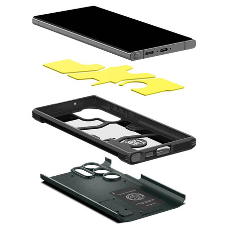 Spigen Tough Armor - Gehäuse für Samsung Galaxy S23 Ultra (Abyss Grün)