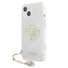 Guess 4G Big Logo Charm Gold- iPhone 13 mini case (gold charms)