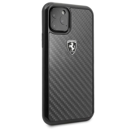 Ferrari Real Carbon Heritage - Coque pour iPhone 11 Pro (noir)