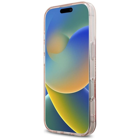 Karl Lagerfeld IML Strasssteinchen Karl Head - Hülle für iPhone 16 Pro (rosa)