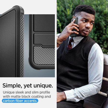 Spigen Rugged Armor - Etui do Samsung Galaxy S24+ (Matte Black)