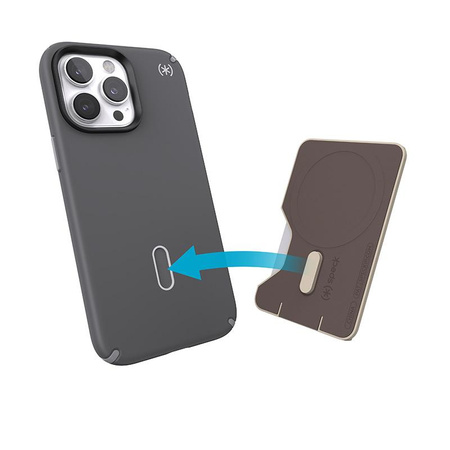 Speck ClickLock Wallet For MagSafe - Portefeuille magnétique MagSafe (Pale Oak)