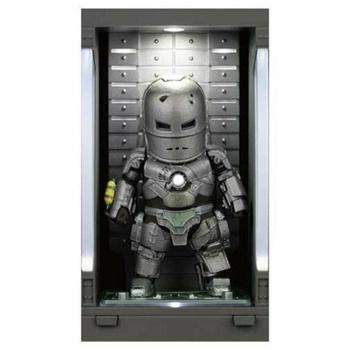 Avengres - Figurka kolekcjonerska Iron Man Mark I with Hall of Armor (srebrny)