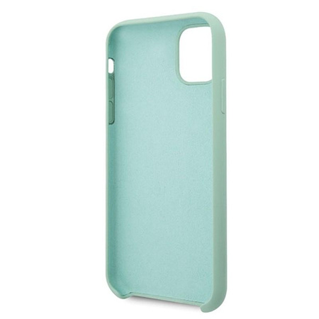 Guess Silicone Vintage - Coque iPhone 11 Pro Max (vert)