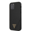 Guess Saffiano V - Coque pour iPhone 12 / iPhone 12 Pro (noir)