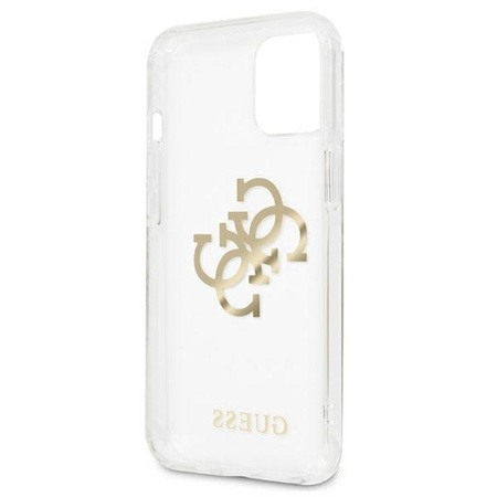 Guess 4G Big Logo Charm Gold- iPhone 13 mini case (gold charms)