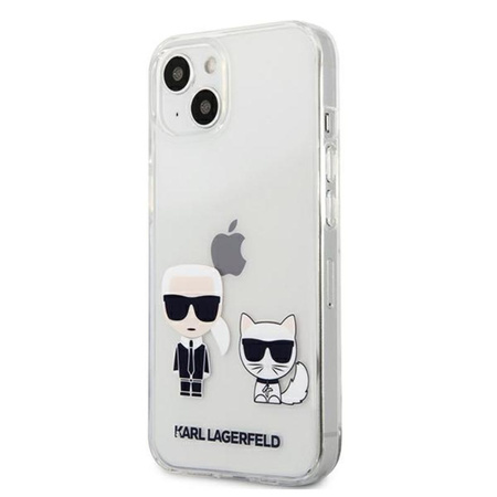 Karl Lagerfeld Ikonik & Choupette - iPhone 13 Mini Tasche (Transparent)