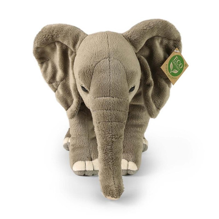 Rappa - Mascotte en peluche réaliste Éléphant d'Afrique 28 cm Respect de l'environnement