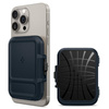 Spigen Lock Fit MagSafe - Portefeuille magnétique (ardoise métallique)