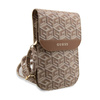 Guess GCube Stripe Phone Bag - Tasche mit Smartphone-Fach (braun)