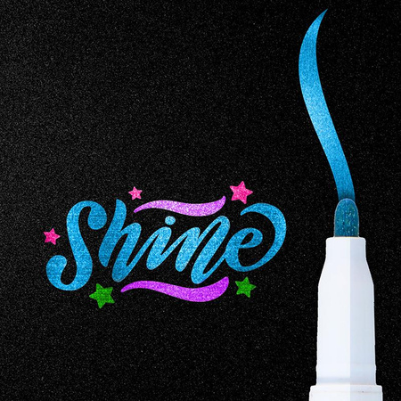 Craft - Zestaw markerów / pisaków akrylowych, 10 szt. (glitter)